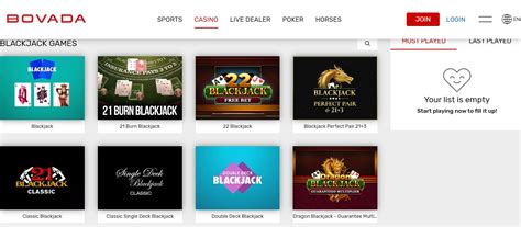 bovada casino blackjack.